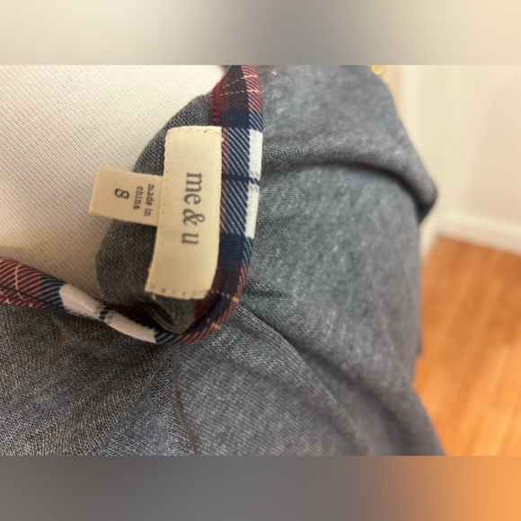 Me & u twofer grey and plaid shirt size small - Picture 3 of 4